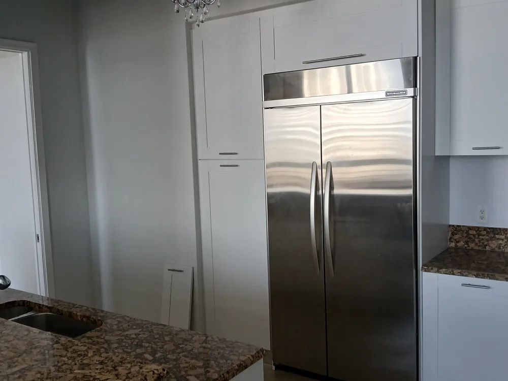 Kitchen cabinets after Perry Painting refinishing