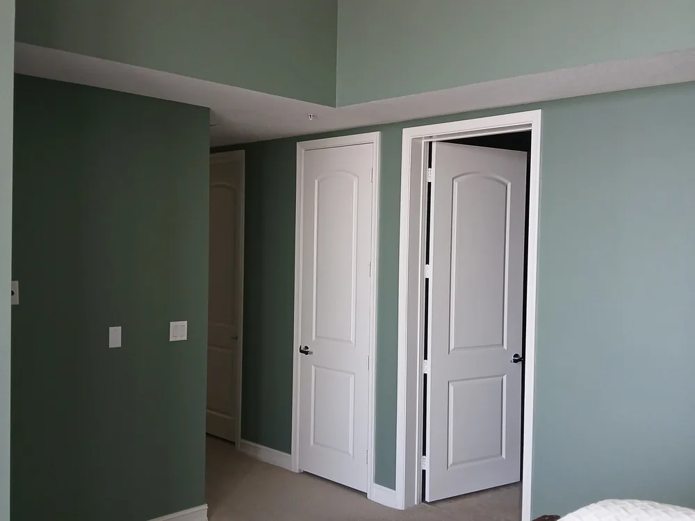 Interior repainted in a clean, modern tone
